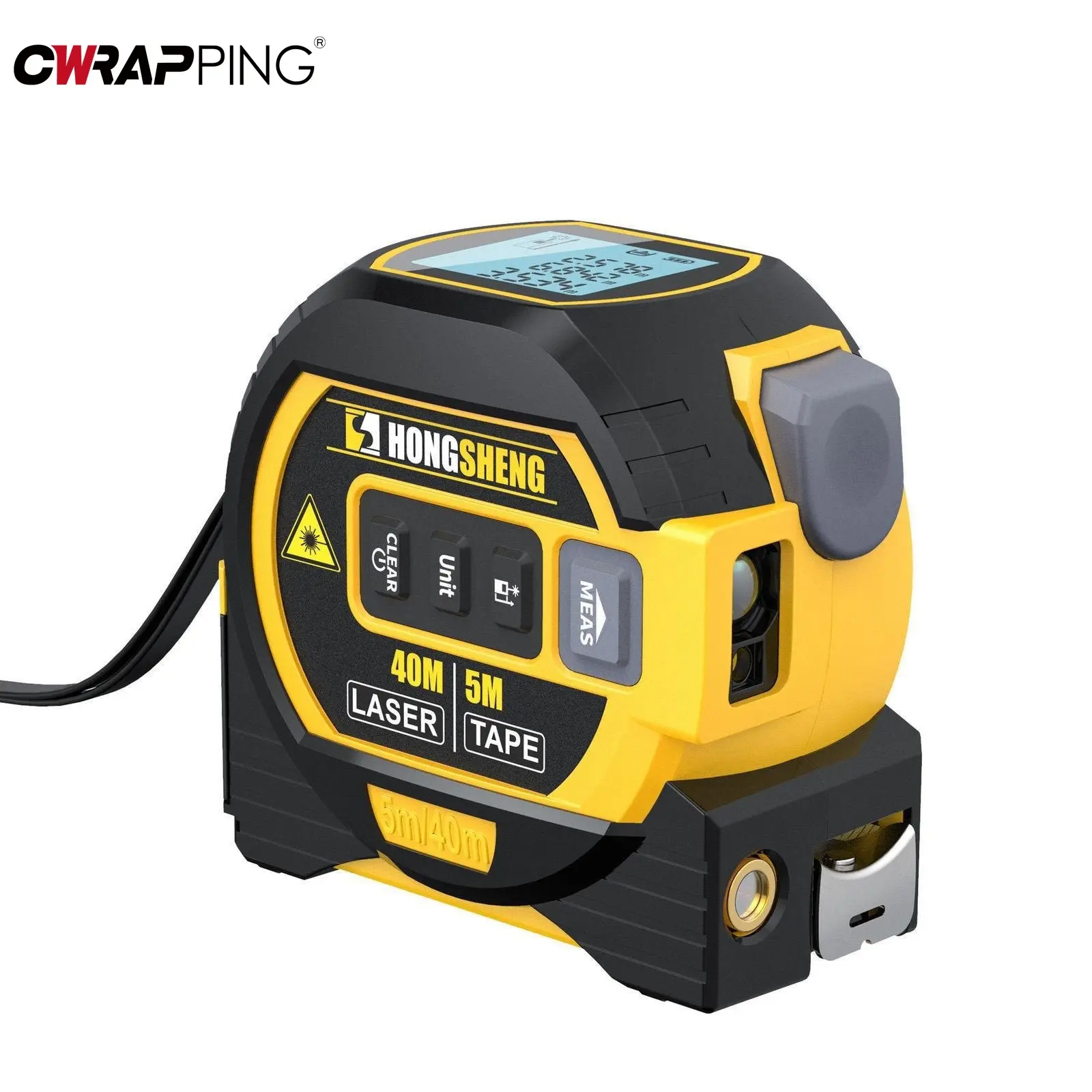 Home Wall Measurement Range Finder 3 in 1 Laser Rangefinder 5M Tape Gardening Tools With Backlight Vibrator Multi-tool Telescope