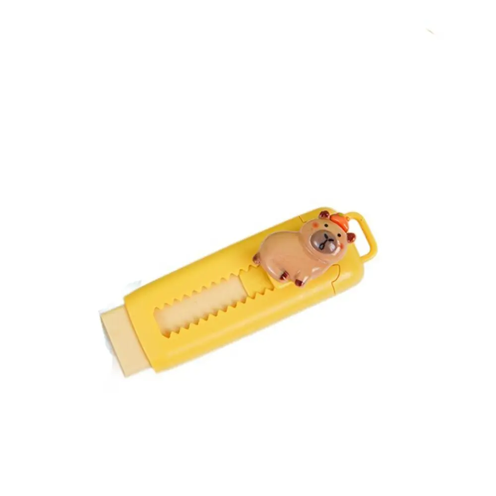 1PC Push Pull Capybara Eraser Cute Soft 4B School Supplies Mess Free Sketch Stationary Student