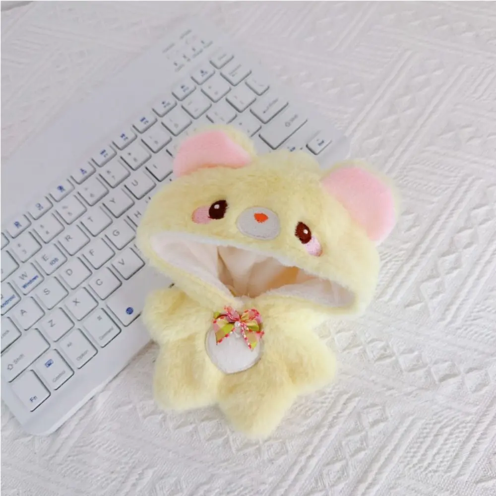 10cm Doll Clothes Multicolor Plush Cartoon Animal Jumpsuits Changing Dressing Game Replacement Outfit Hairy One-piece Garment