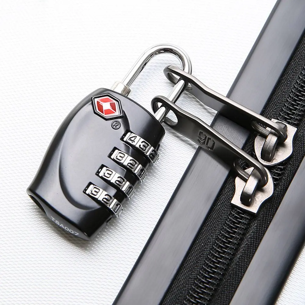 TSA Customs Code Lock 4 Dial Digit Password Lock Combination Suitcase Luggage Metal Code Password Locks Padlock Anti-Theft