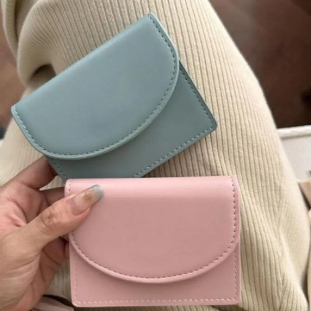 New PU Women Wallets Female Genuine Leather Purses Card Holders Small Portable Coin Purse Large Capacity Money Bag