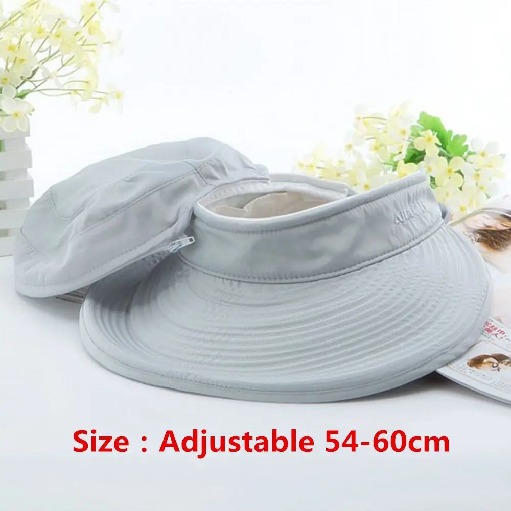 Women Ladies Summer Wide Brim Foldable Visor Outdoor Cap Anti-UV Beach Sun Hat