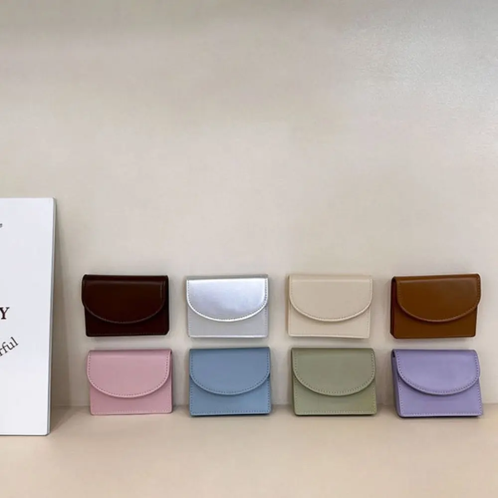 New PU Women Wallets Female Genuine Leather Purses Card Holders Small Portable Coin Purse Large Capacity Money Bag