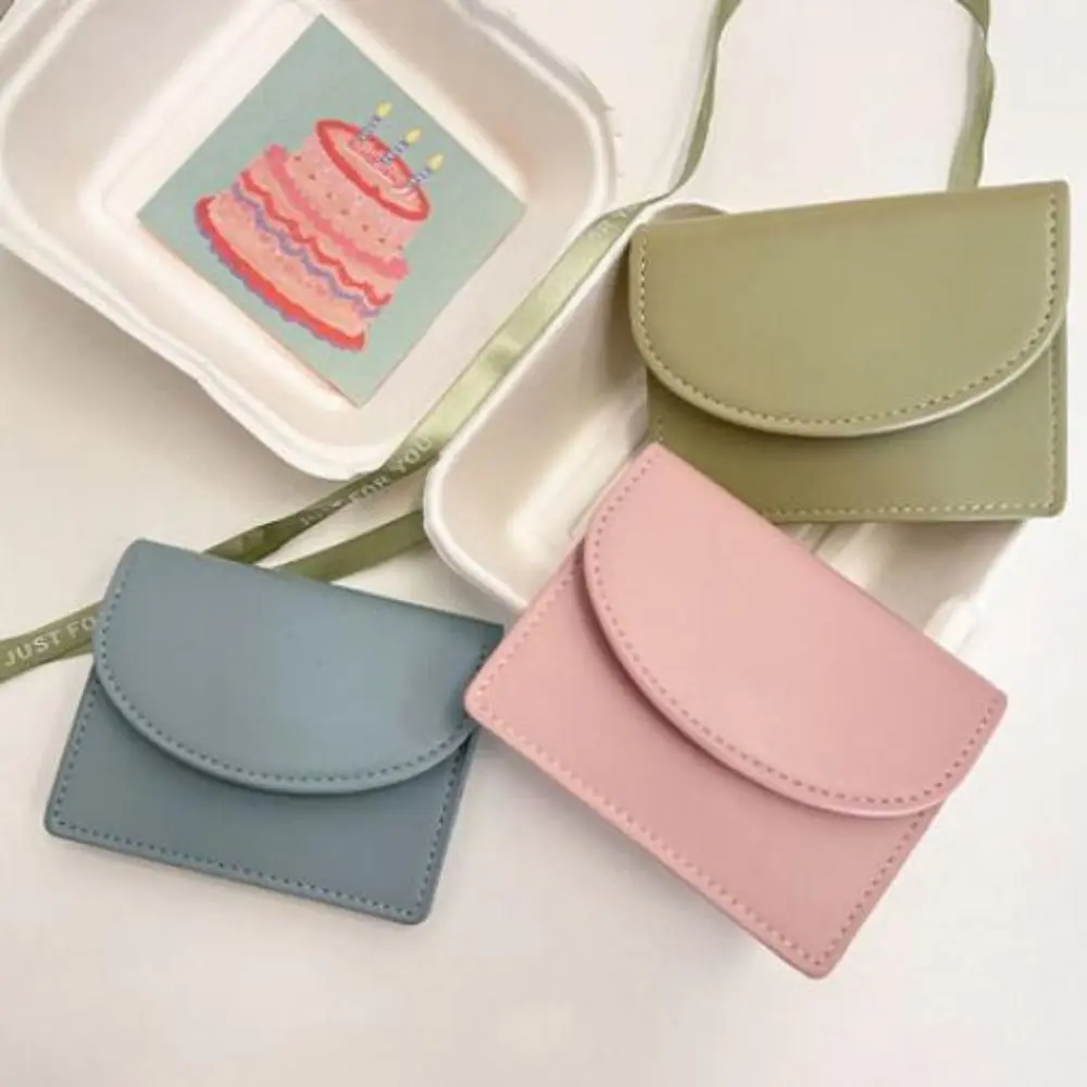 New PU Women Wallets Female Genuine Leather Purses Card Holders Small Portable Coin Purse Large Capacity Money Bag