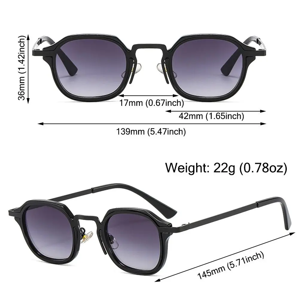 Fashion Small Square Sunglasses for Women & Men Retro Punk Shades Vintage Trendy Driving Sun Glasses
