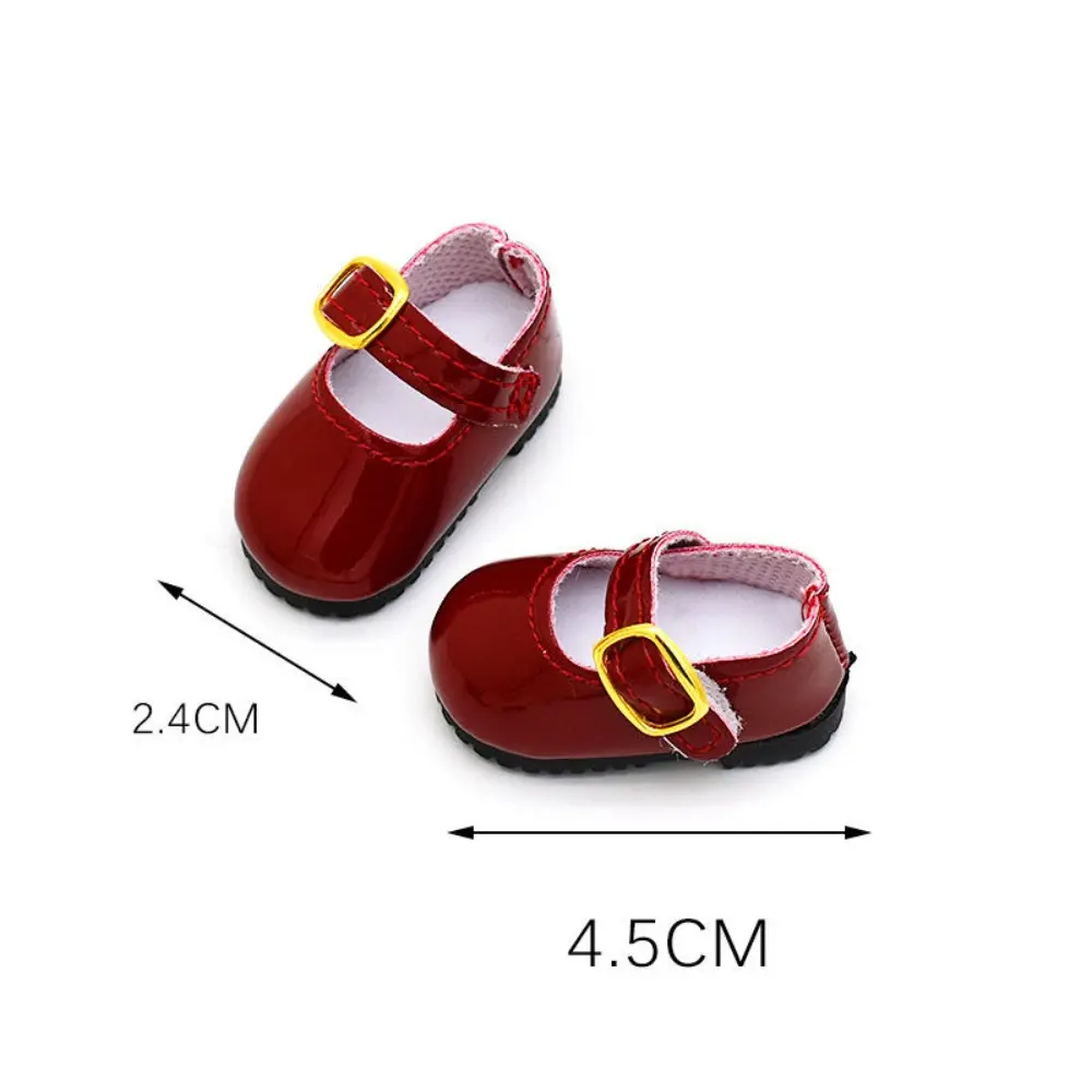 6 Points BJD Shoes for Fat Body Dolls Feet Length 4cm 5cm 30cm Dolls Small Leather Shoes Sneakers Accessories Girls DIY Toys