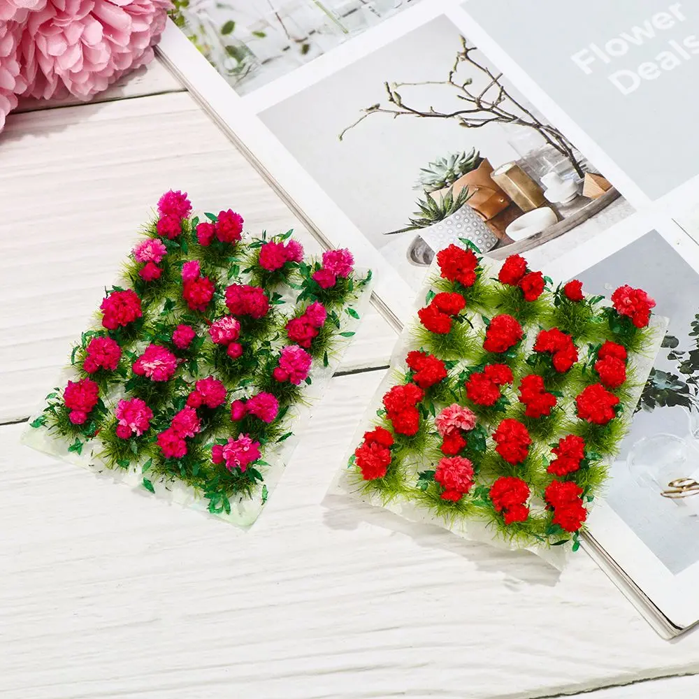 Micro Landscape DIY Accessories Fairy Garden Scene Model Sand Table Layout Static Grass Tufts Miniature Flower Cluster