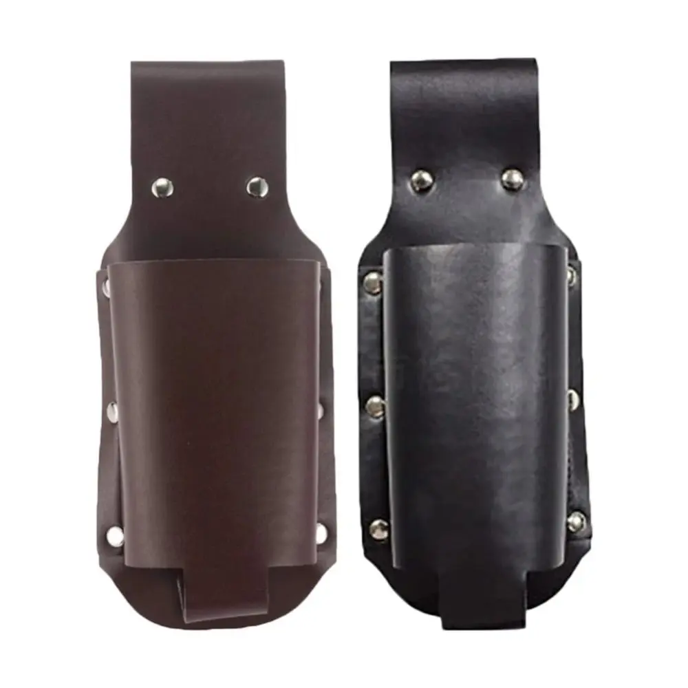 Leather Beer Bottle Waist Holster Portable Beer Belt Bag Handy Wine Bottles Beverage  Holder Outdoor Drink Bottle Case Cover