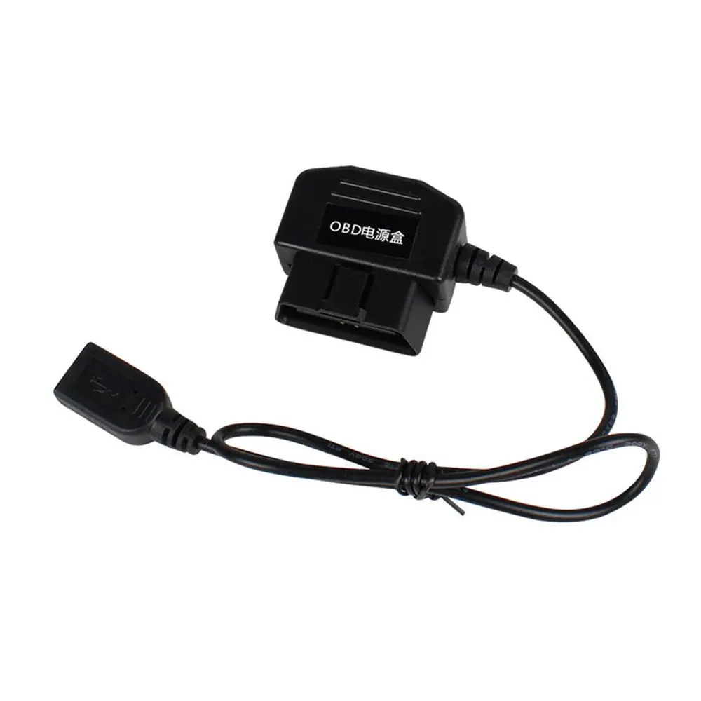 24 Hours Parking Monitoring 5V 3A USB Car Charge Cable OBD Hardwire Kit with Switch Wire for Dash Cam Camcorder Vehicle DVR
