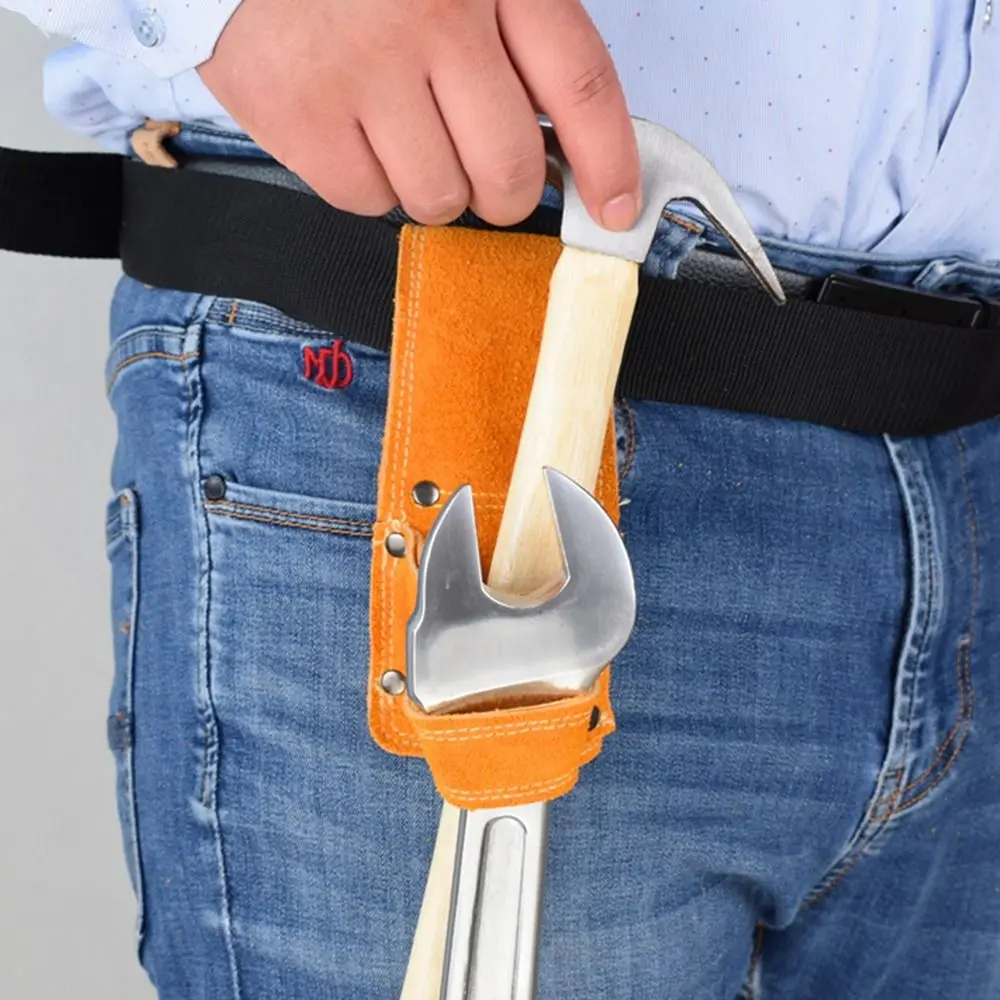 Multi-functional Leather Tool Bags Hammer Wrench Holder Tool Pouch Bag Electrician Carpentry Waist Bag