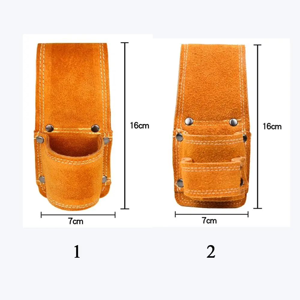 Multi-functional Leather Tool Bags Hammer Wrench Holder Tool Pouch Bag Electrician Carpentry Waist Bag