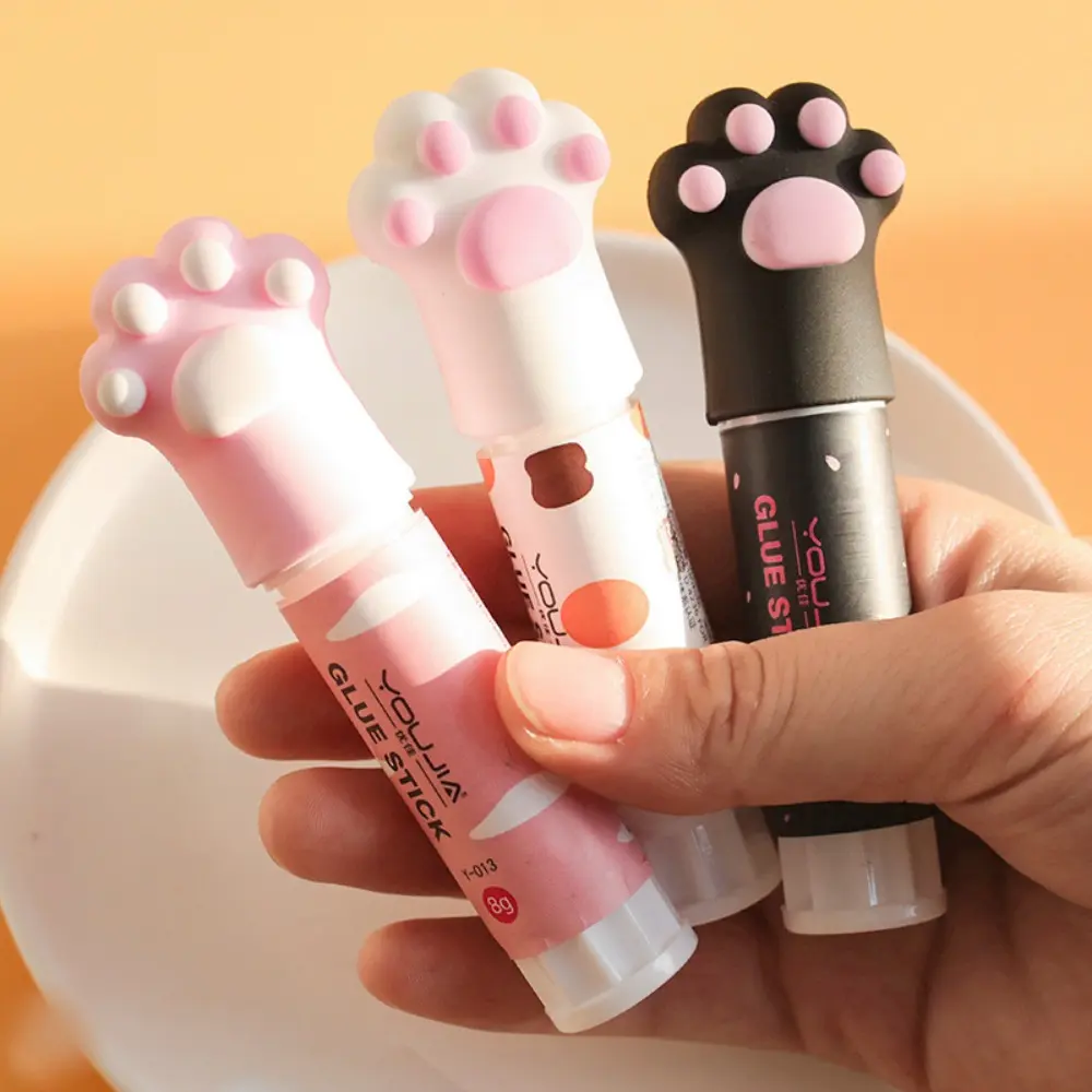 Kawaii Cartoon Cat Claw Shape Solid Glue Super Strong Adhesives Glue Stick Student DIY School Office Craft Stationery Supplies