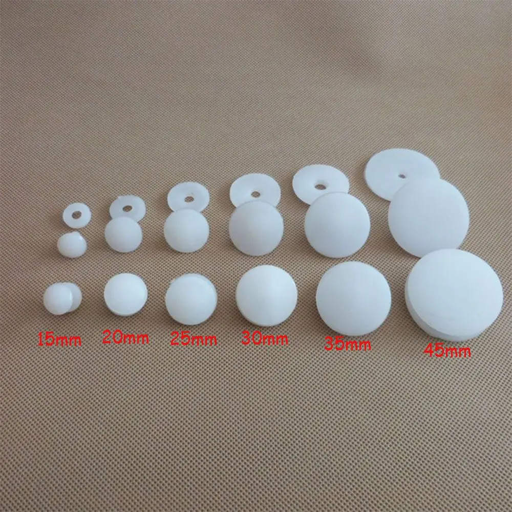 50set Size20x20mm 15x15mm White Plastic Doll Joints Dolls Accessories For Toys Teddy Bear Making DIY Crafts