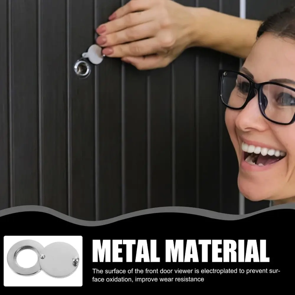 Safety Door Viewer Fixed Door Viewer Cover Privacy Peephole Lid Rotating Privacy Cover Door Viewer Lid  Privacy Plate