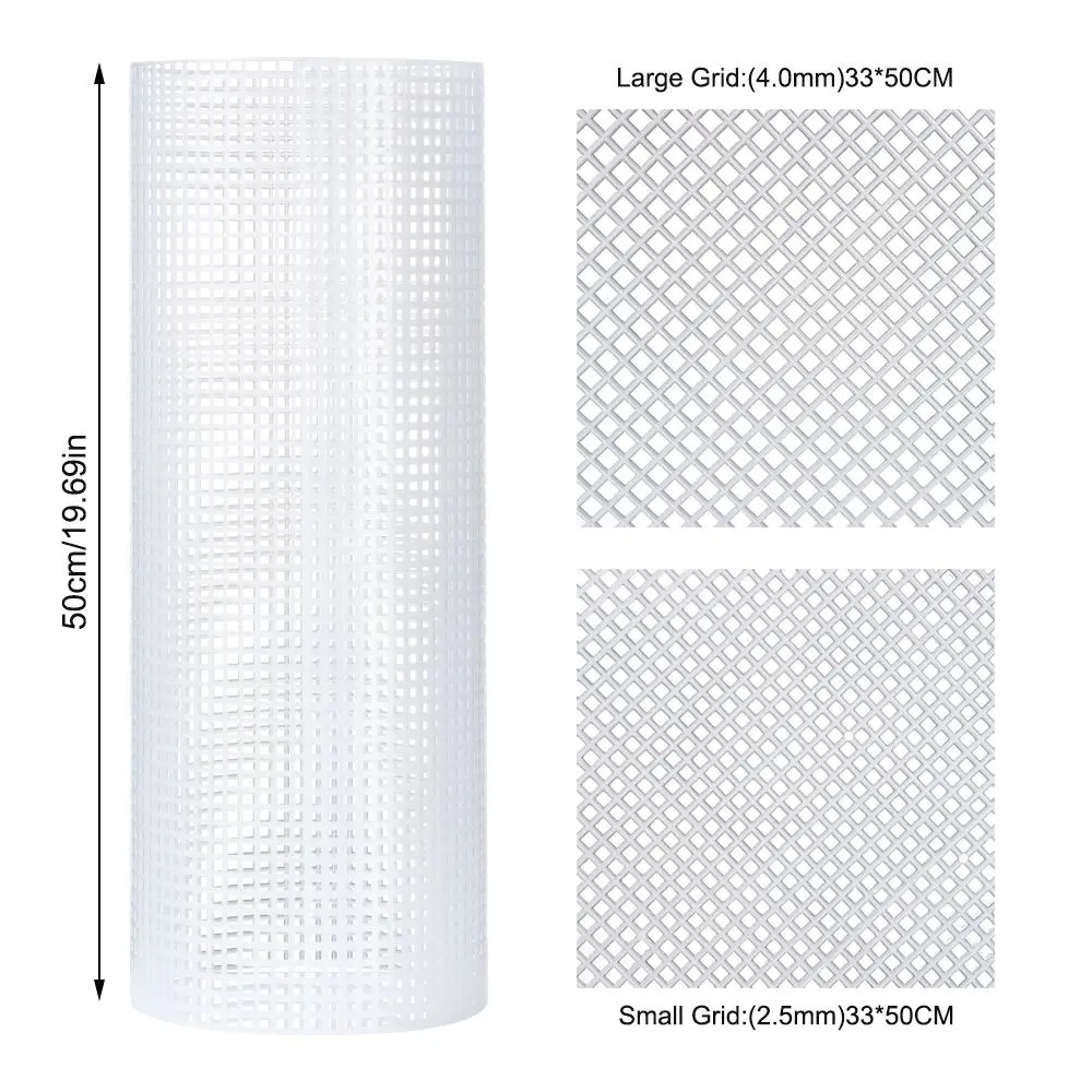 DIY Handcraft Craft Supplies Hook Bags Plastic Mesh Cloth Thread Hook Bag Rug