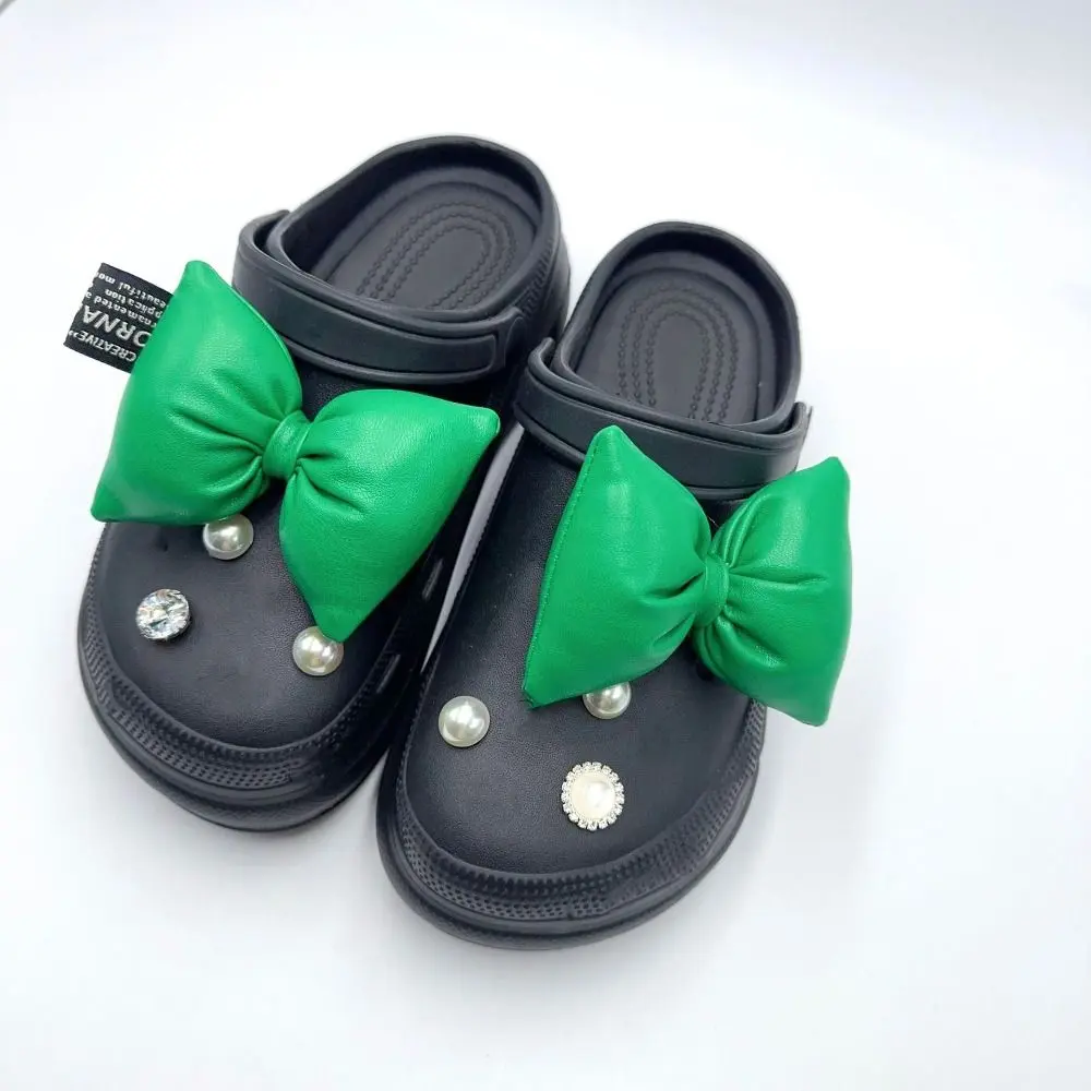 Cute All-match Shoe Charms for Crocs DIY Candy Colors Bow Detachable Shoes Buckle Decoration Accessories Woman Kids Gifts
