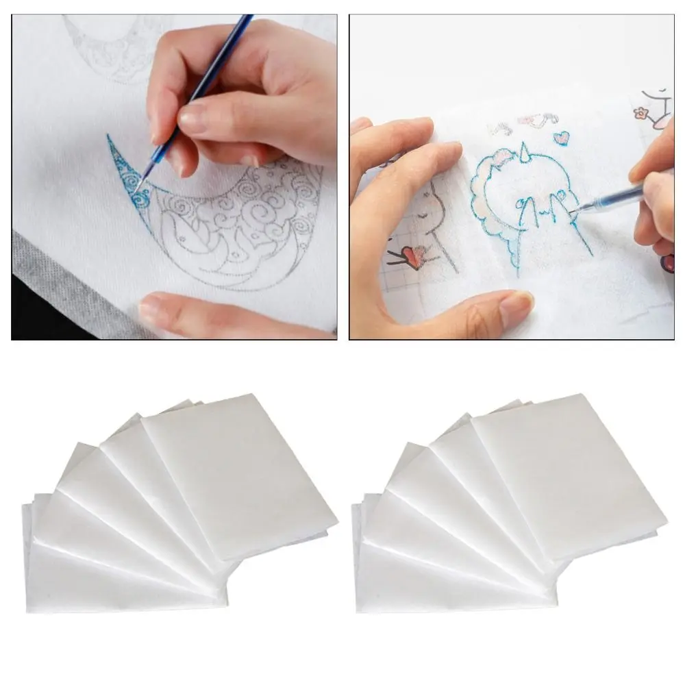 10Sheets Shirt Embroidery Transfers Paper Cross Stitch Hand Painted Patterns DIY Handmade Embroidery Clothes for Beginners