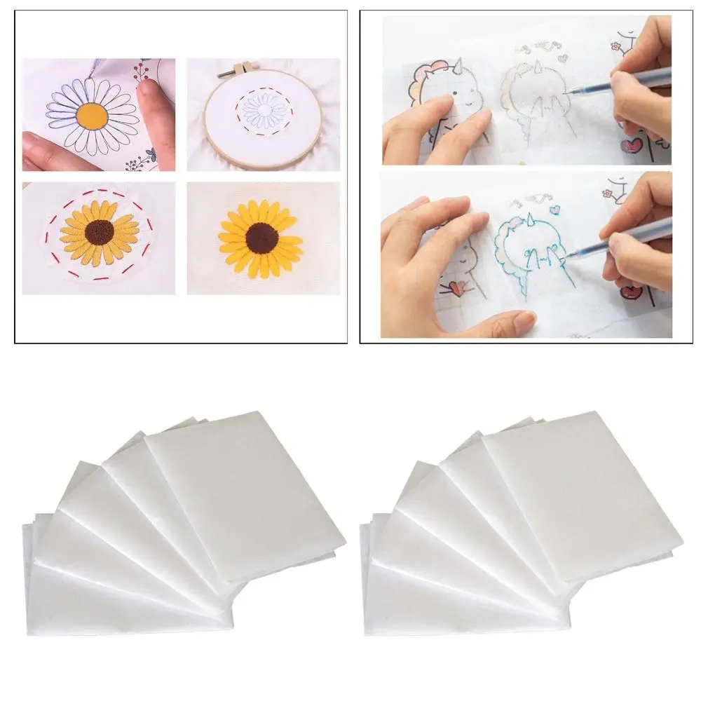 10Sheets Shirt Embroidery Transfers Paper Cross Stitch Hand Painted Patterns DIY Handmade Embroidery Clothes for Beginners