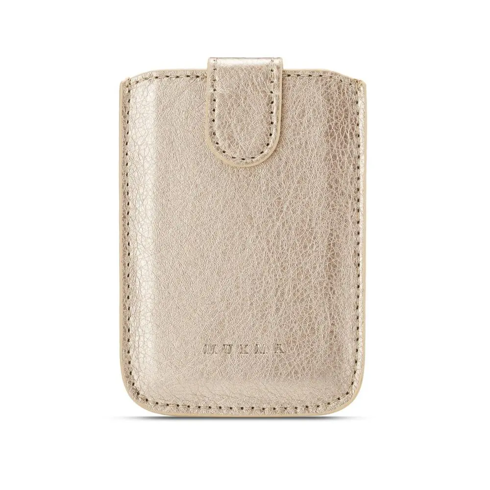 Fashion New 5 Card Pockets Phone ID Card Holder Men Women PU Leather Wallet Card Holder Bag Adhesive Case Pouch