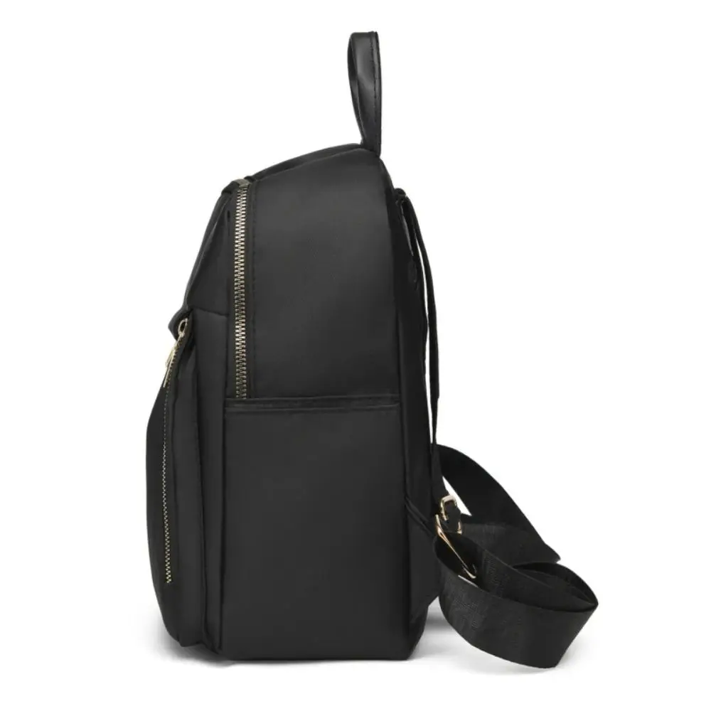 Simple Black Large Capacity Backpacks Women Travel Bag Solid Harajuku Student Schoolbag Oxford Backpack Unisex Bags