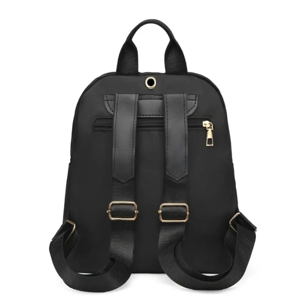 Simple Black Large Capacity Backpacks Women Travel Bag Solid Harajuku Student Schoolbag Oxford Backpack Unisex Bags
