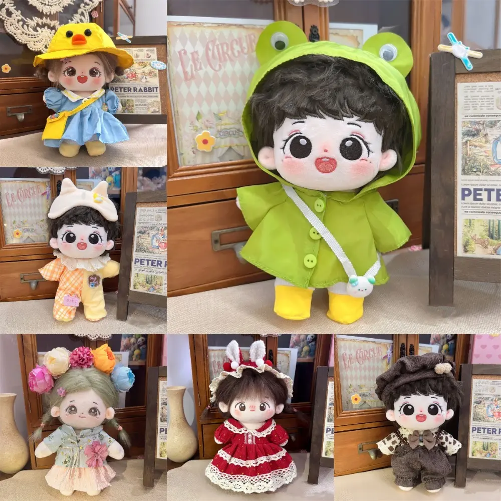 20cm Pretty Doll Clothes Multicolor Replacement Outfit Miniature Dress Suit Cute Changing Dressing Game Doll's Accessories