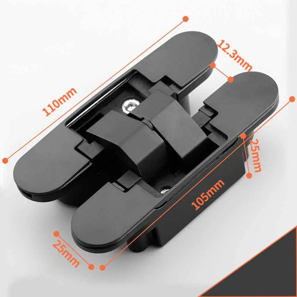 1Pcs Invisible Hinges Cross Hinge  Concealed Cabinet Cupboard Door Wooden Boxes For Folding Window Furnitu