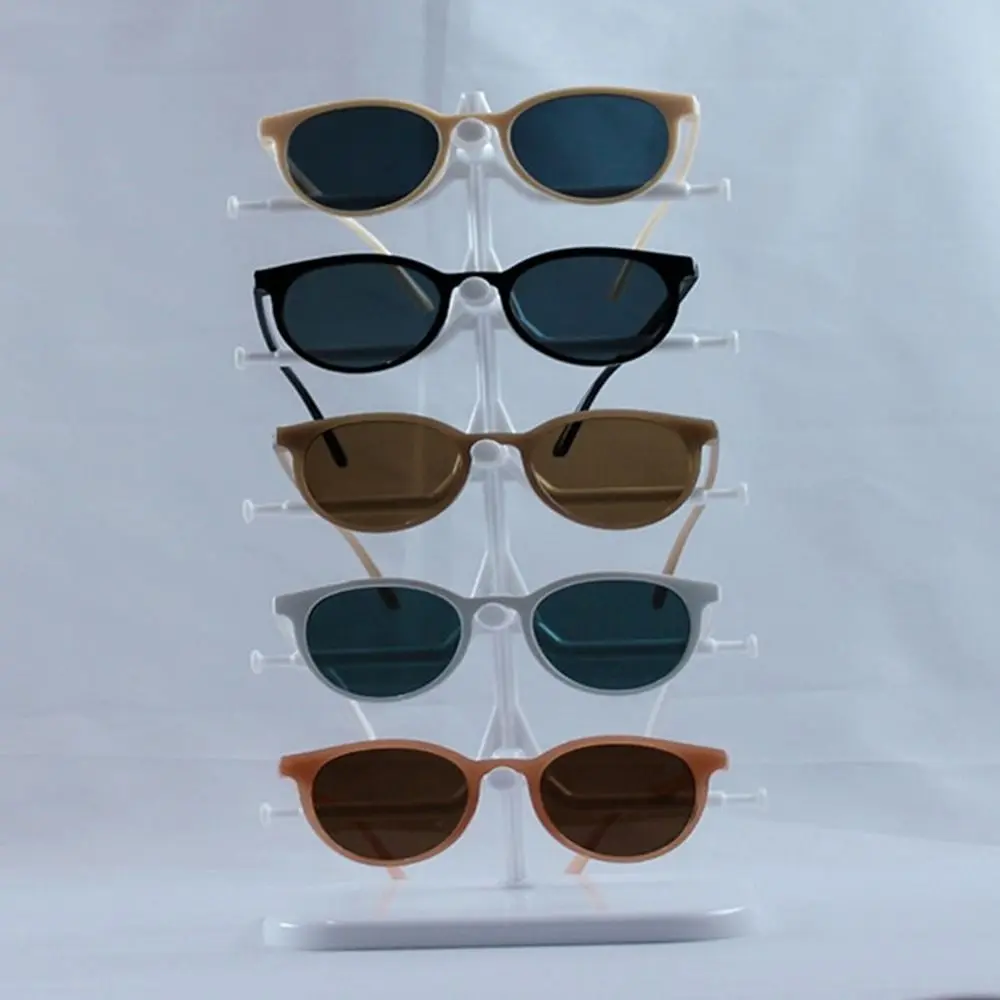 5/10 Pairs Glasses Display Stand Sunglasses Rack Shelf Eyewear Eyeglasses Frame Organizer Show Holder Tray 5 Layer Space Saving