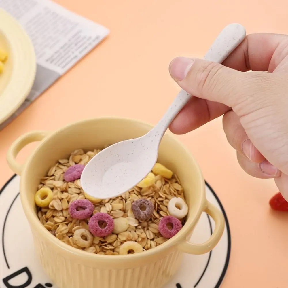 New Plastic Cutlery Set Simplicity With Storage Box Fork And Chopsticks Set Portable Wheat Straw Tableware