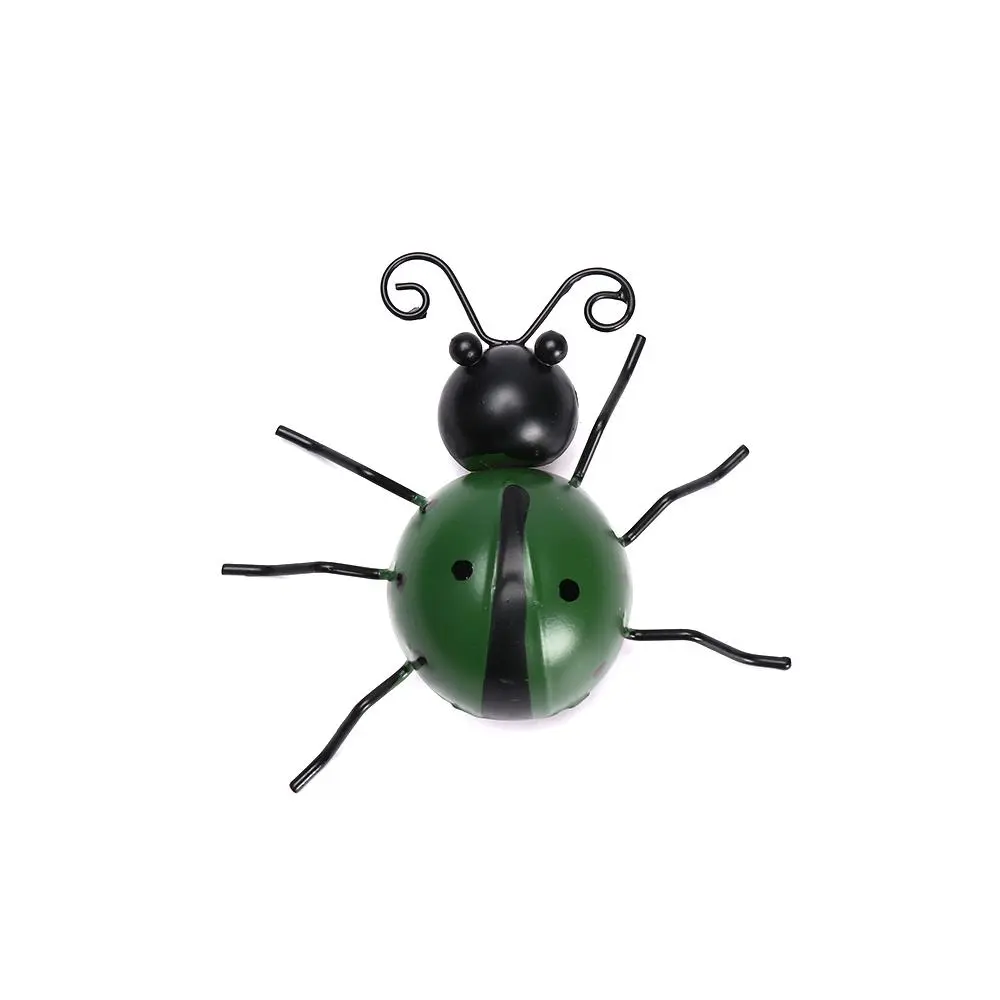 Backyard Rustic Cute Outdoor Decorations Wall Art Garden Wall Decor Metal Ladybugs 3D