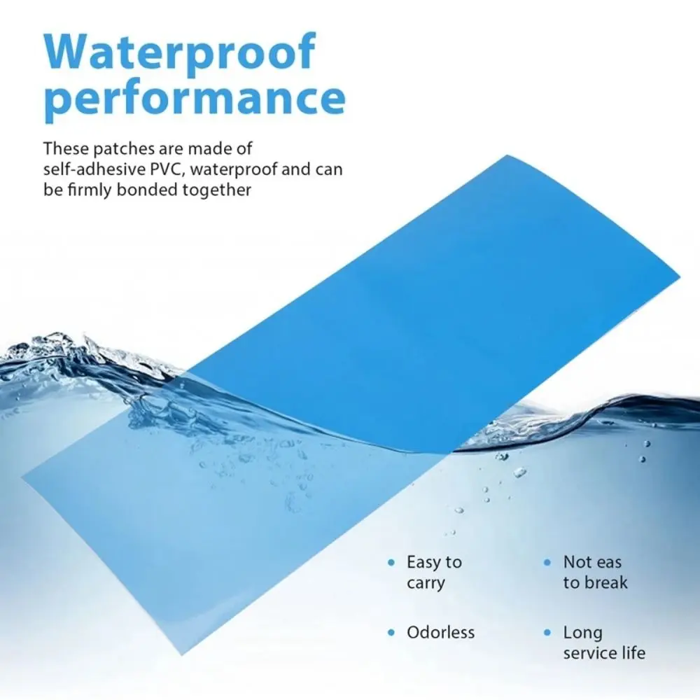 Repair Patches For Swimming Pools Pool Repair Kit PVC Self-Adhesive Underwater Repair Pool Patch Glue Swimming Pool Accessories
