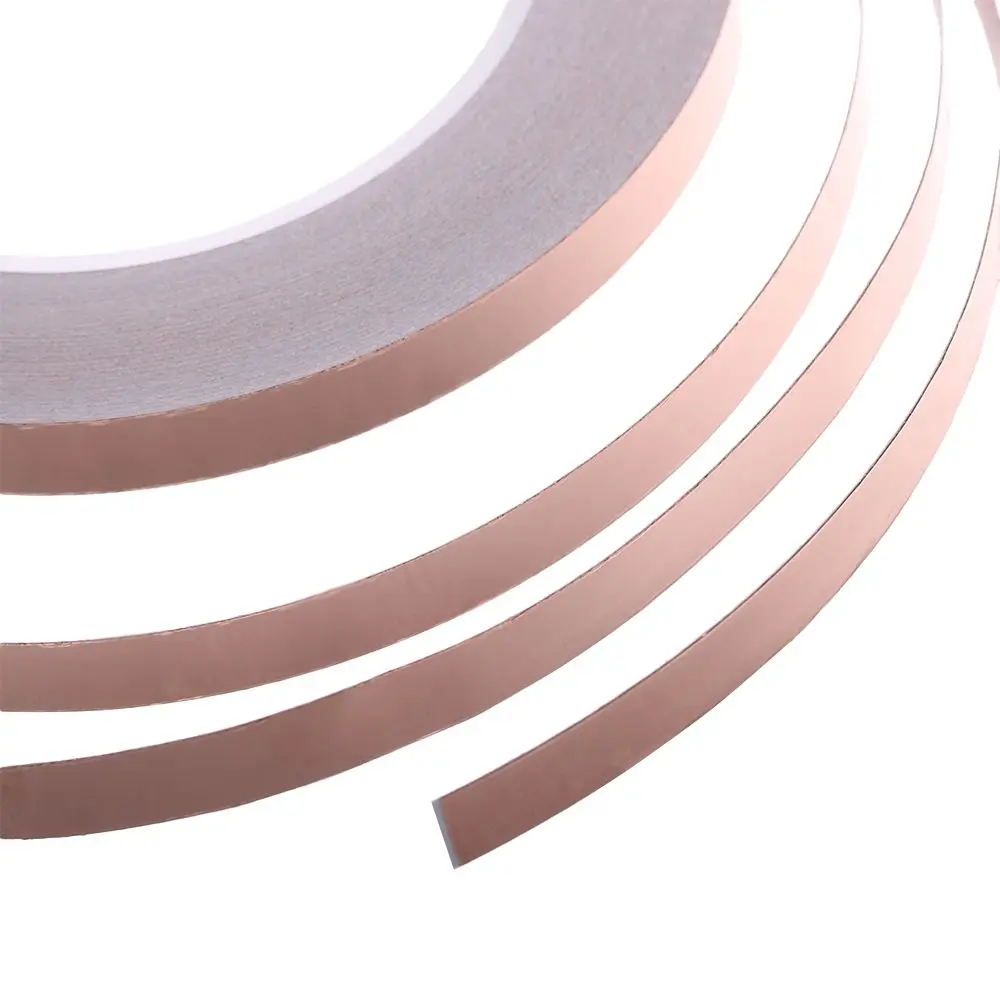 30 Meters Single Side Conductive Copper Foil Tape Strip Adhesive EMI Shielding Heat Resist Tape