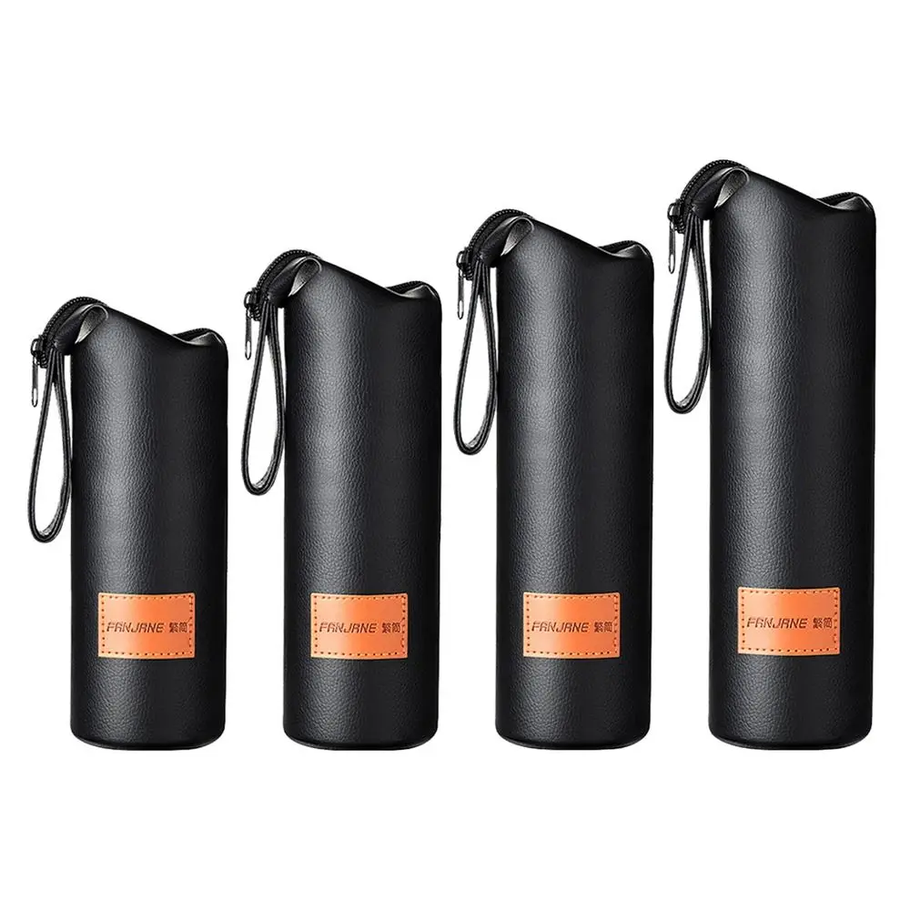 1Pcs Sport Water Bottle Leather Cover Case With Rope Portable Vacuum Glass Cup Sleeve Cup Pouch Sport Camping Accessorie