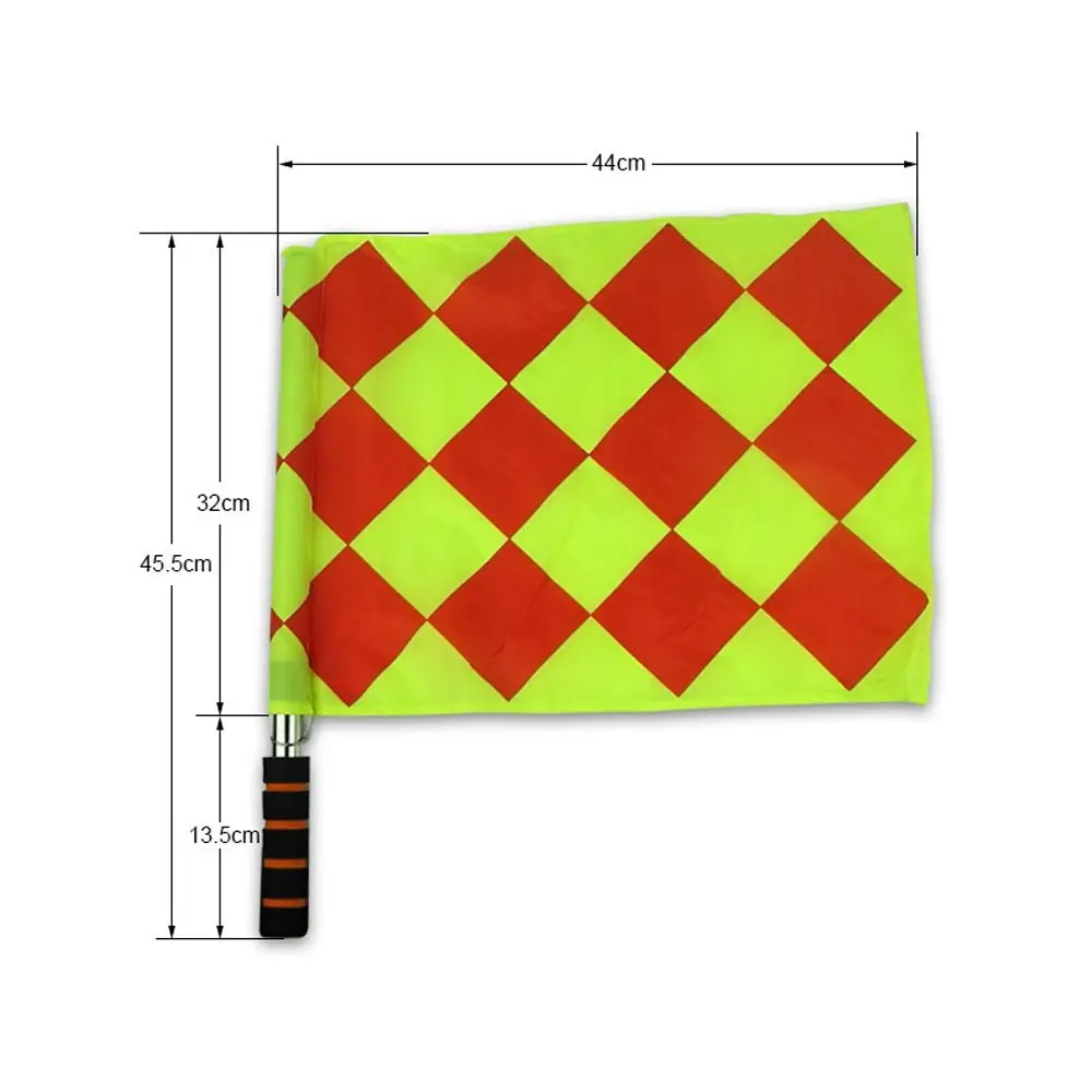 2×Deluxe Referee Flags Set Football Rugby Hockey Training Referee Flags
