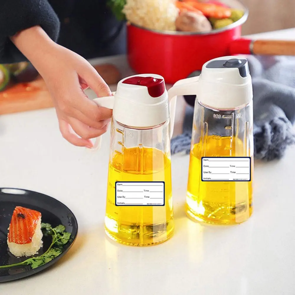1 Roll Self-Adhesive Removable Freezer Refrigerator Food Storage Paper Sticker Labels White Date Stickers For Home Storage Tags