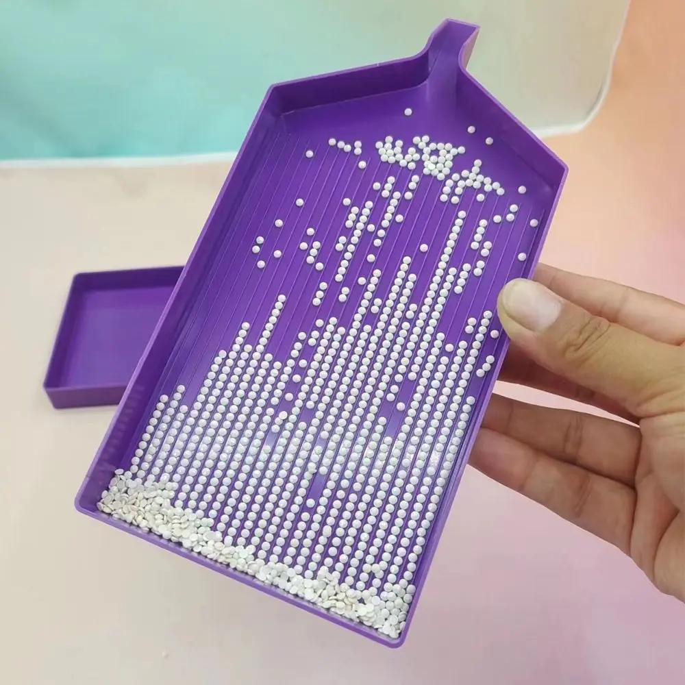 Large Capacity Diamond Painting Tray Plastic Drill Plate Nail Art Beading Plates Cross Stitch Embroidery Accessories