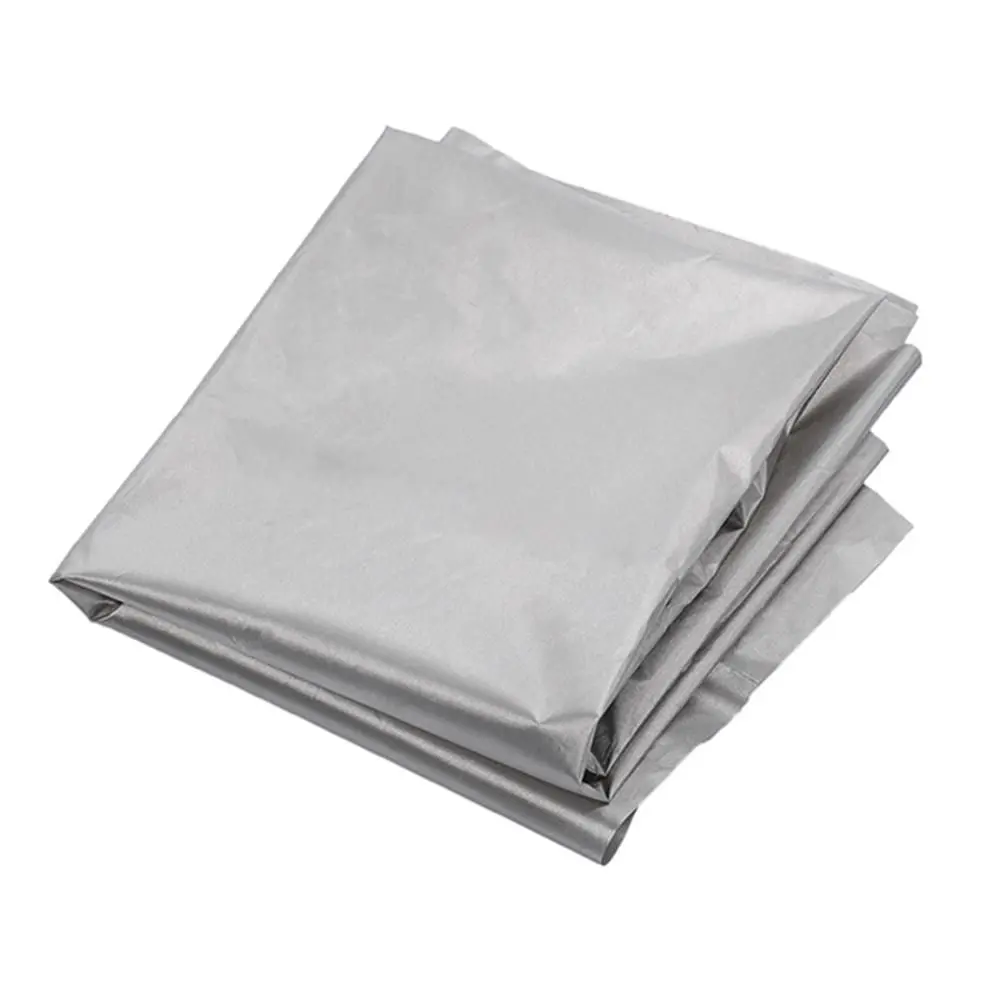 1.5m/1.8m/2m Sunscreen Heat Insulation Double-sided Silver-coated Shade Cloth Curtain Full Blackout Curtain Cloth Shielding