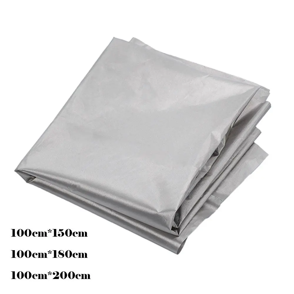1.5m/1.8m/2m Sunscreen Heat Insulation Double-sided Silver-coated Shade Cloth Curtain Full Blackout Curtain Cloth Shielding