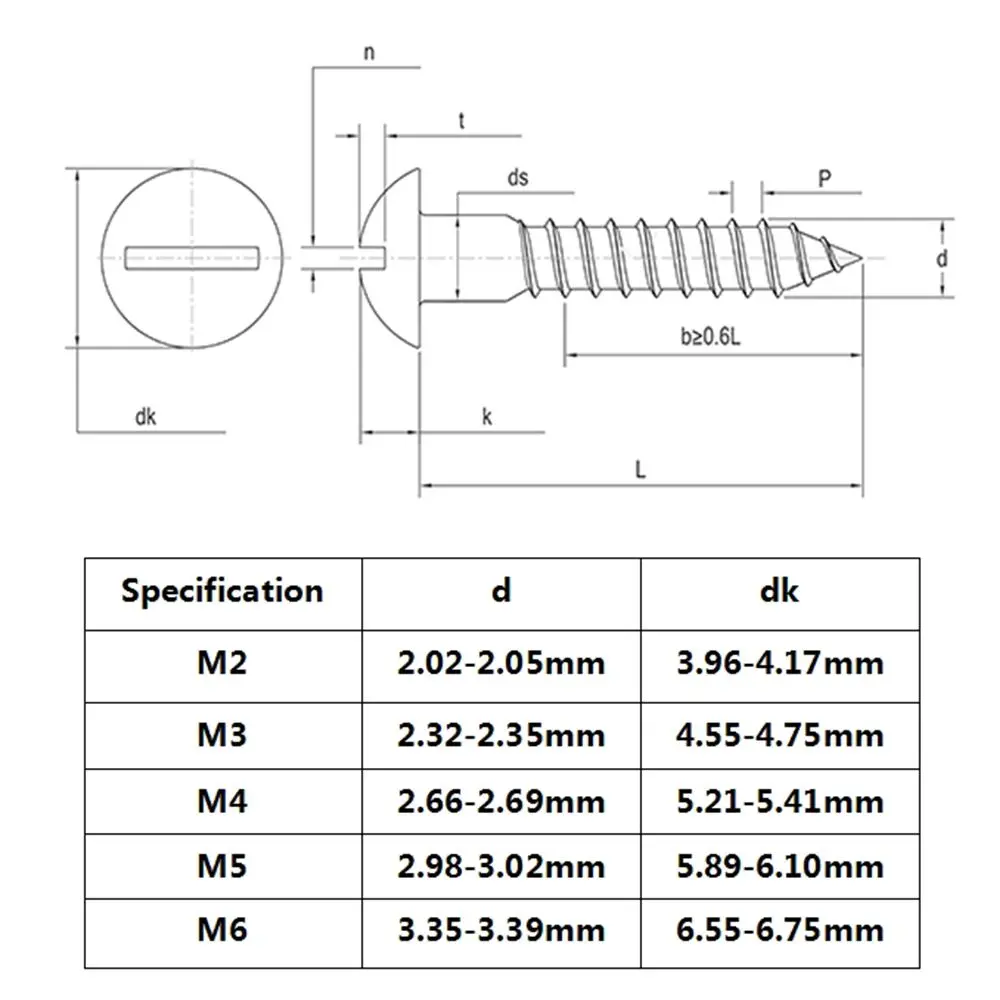 Solid Brass Round Head Wood Screws Slotted Drive Self Tapping Wood Working Tools Chipboard