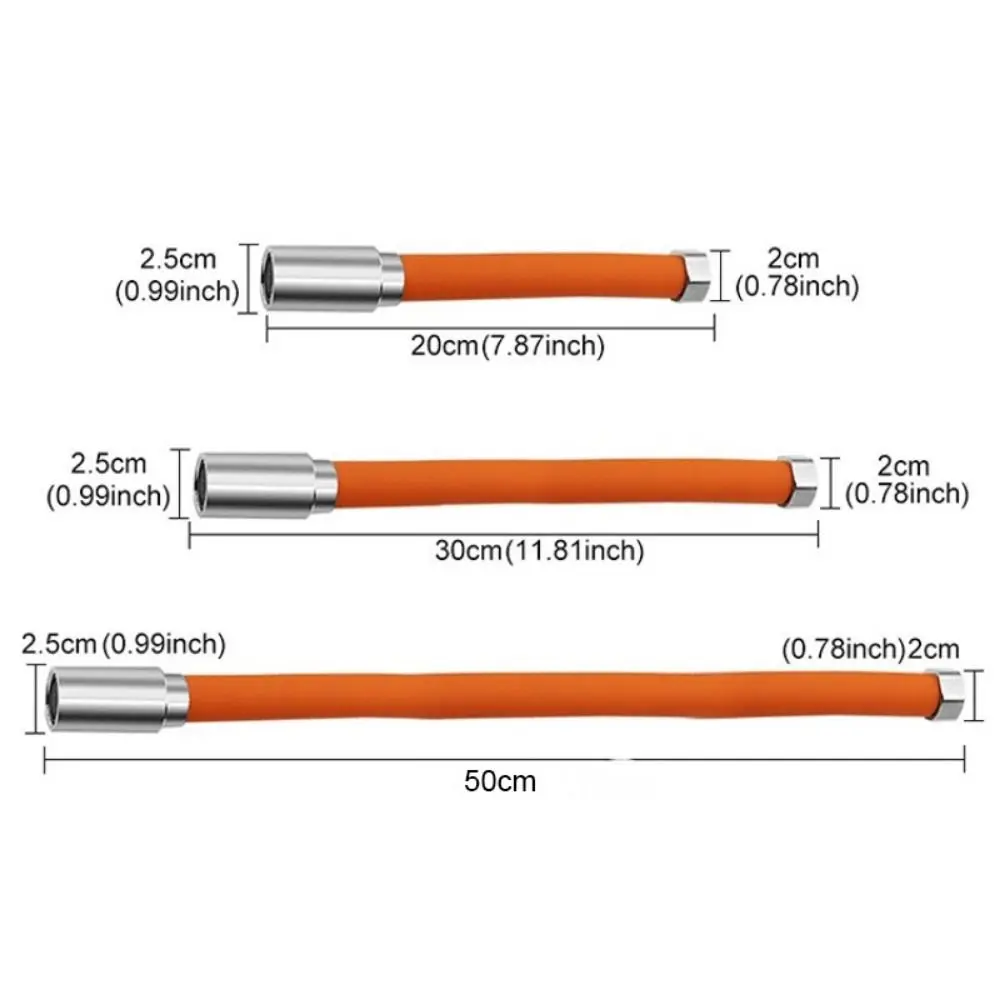 Kitchen Faucet Extension Hose Bathroom 360° Rotation Bending Faucet Extender Wash Basin Water Saving Tap Filter Extension Tube