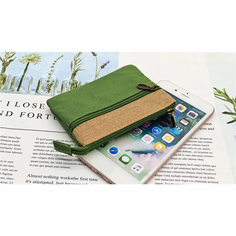 Women's Short Wallet Cotton Coin Purse Female Cloth Mini Money Pouch Card Bag Ladies Little Handbag for Women Girls