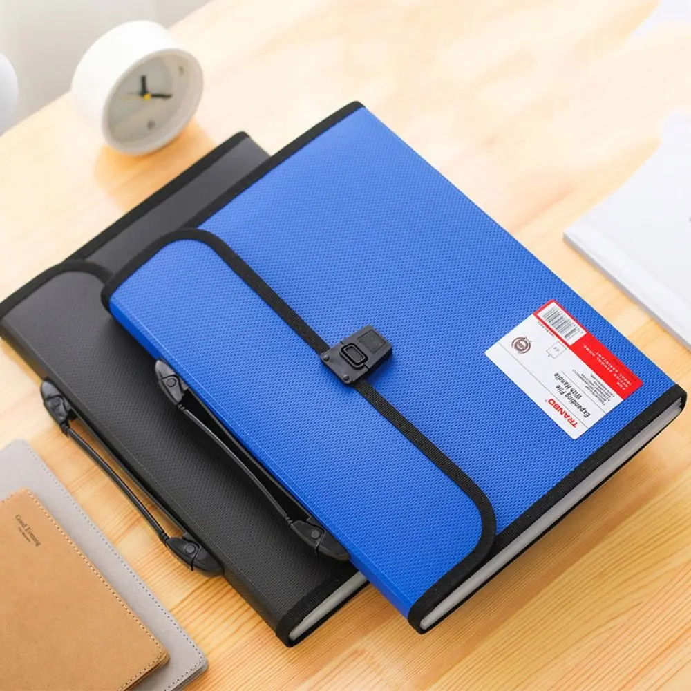 A4 Expanding File Accordion Folder Portable PP Large Capacity Office School Organizer Case 13 Pockets Organ Bag Holder