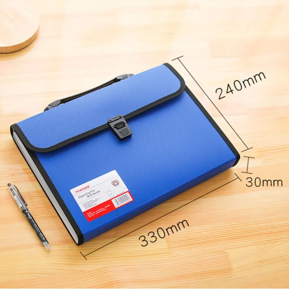 A4 Expanding File Accordion Folder Portable PP Large Capacity Office School Organizer Case 13 Pockets Organ Bag Holder