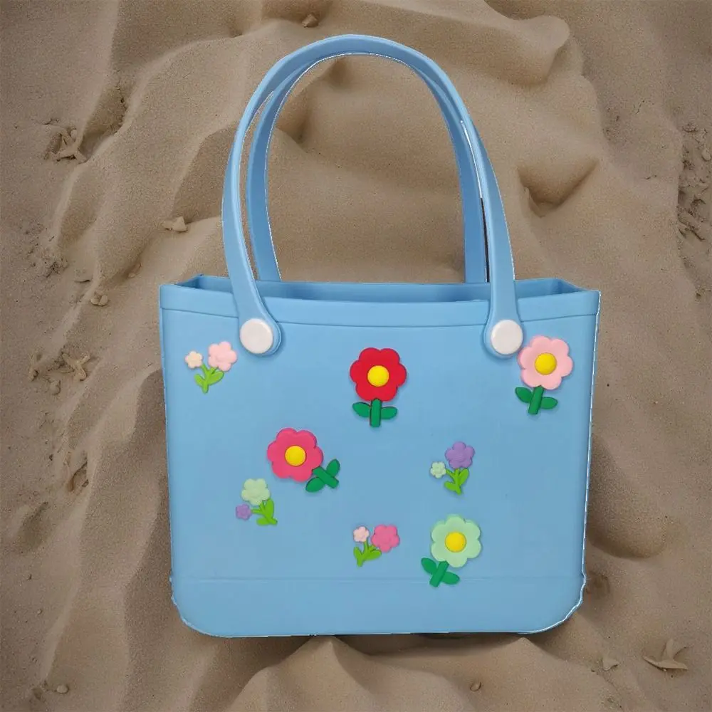 8PCS Flowers Charms for Bogg Bag Accessories DIY Beach Bag Accessories Charms