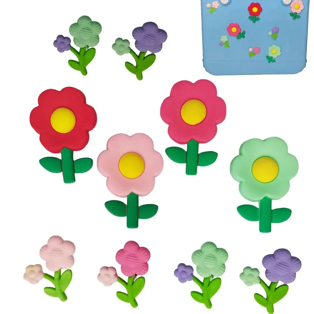 8PCS Flowers Charms for Bogg Bag Accessories DIY Beach Bag Accessories Charms