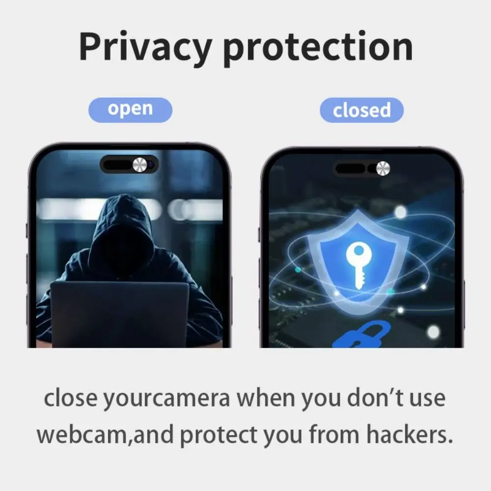 3PCS Metal Webcam Cover Phone Lens Stickers for iPhone 14 14 ProMax Plus Privacy Slider Camera Cover for iPhone 14 Series