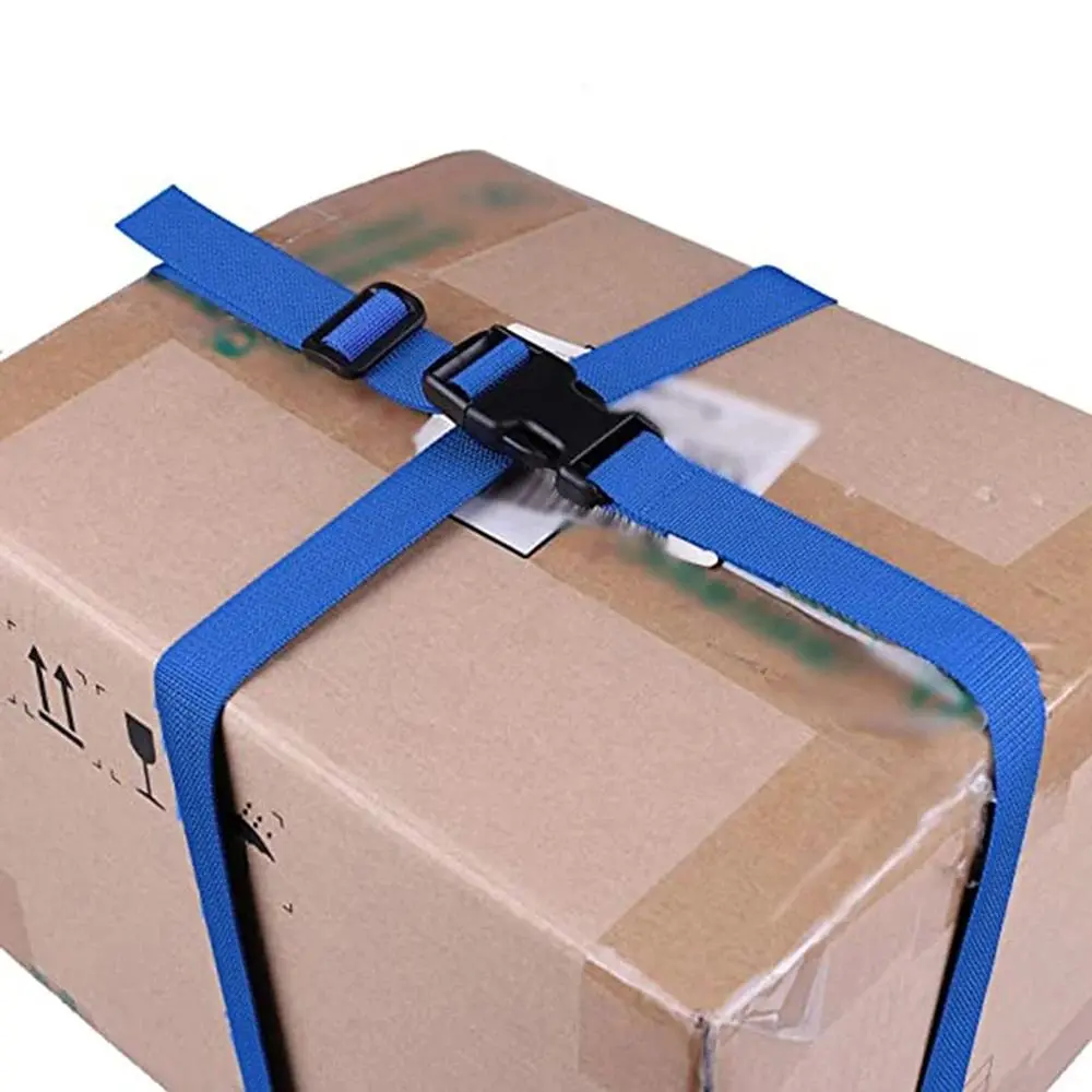 Nylon Luggage Bundling Packing Straps Adjustable Baggage Belts Packing Protective Belt for Car Moto