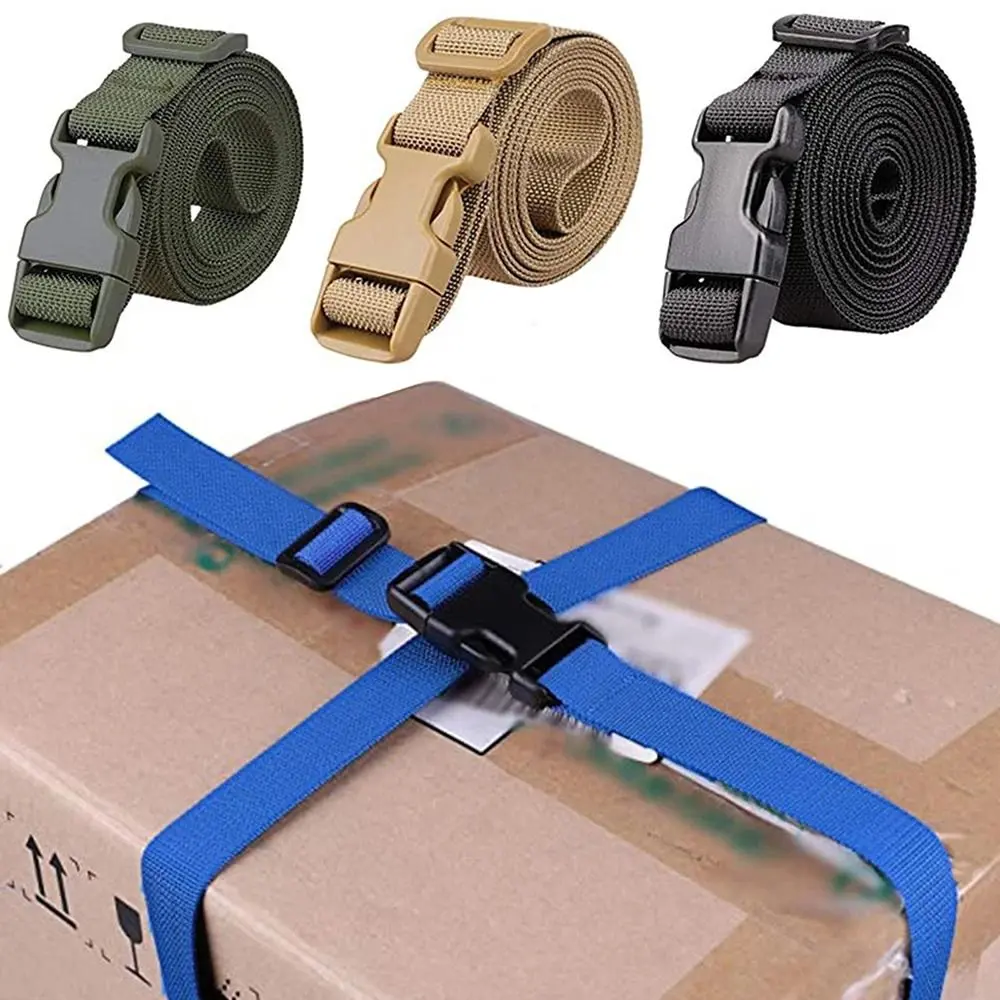 Nylon Luggage Bundling Packing Straps Adjustable Baggage Belts Packing Protective Belt for Car Moto