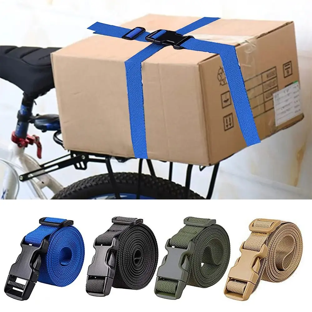 Nylon Luggage Bundling Packing Straps Adjustable Baggage Belts Packing Protective Belt for Car Moto