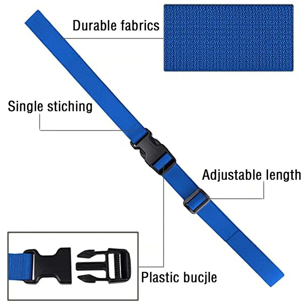 Nylon Luggage Bundling Packing Straps Adjustable Baggage Belts Packing Protective Belt for Car Moto
